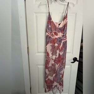 Lulus Ivory Paisley Print dress